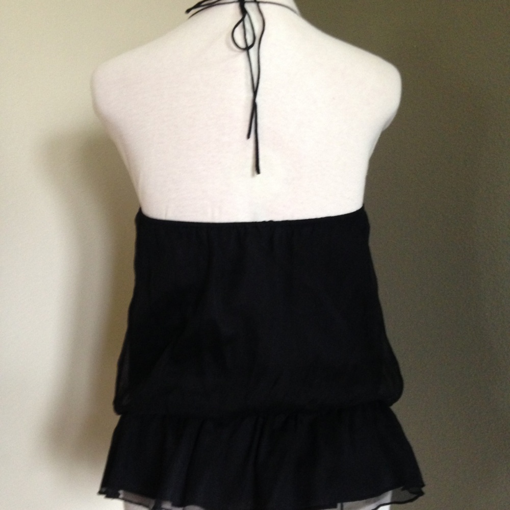 Black Halter Top - Picture 2 of 5